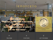 Tablet Screenshot of lemoncello.com.au